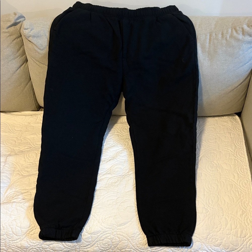 Everlane Charcoal/Black Jogger Pants - Organic Cotton